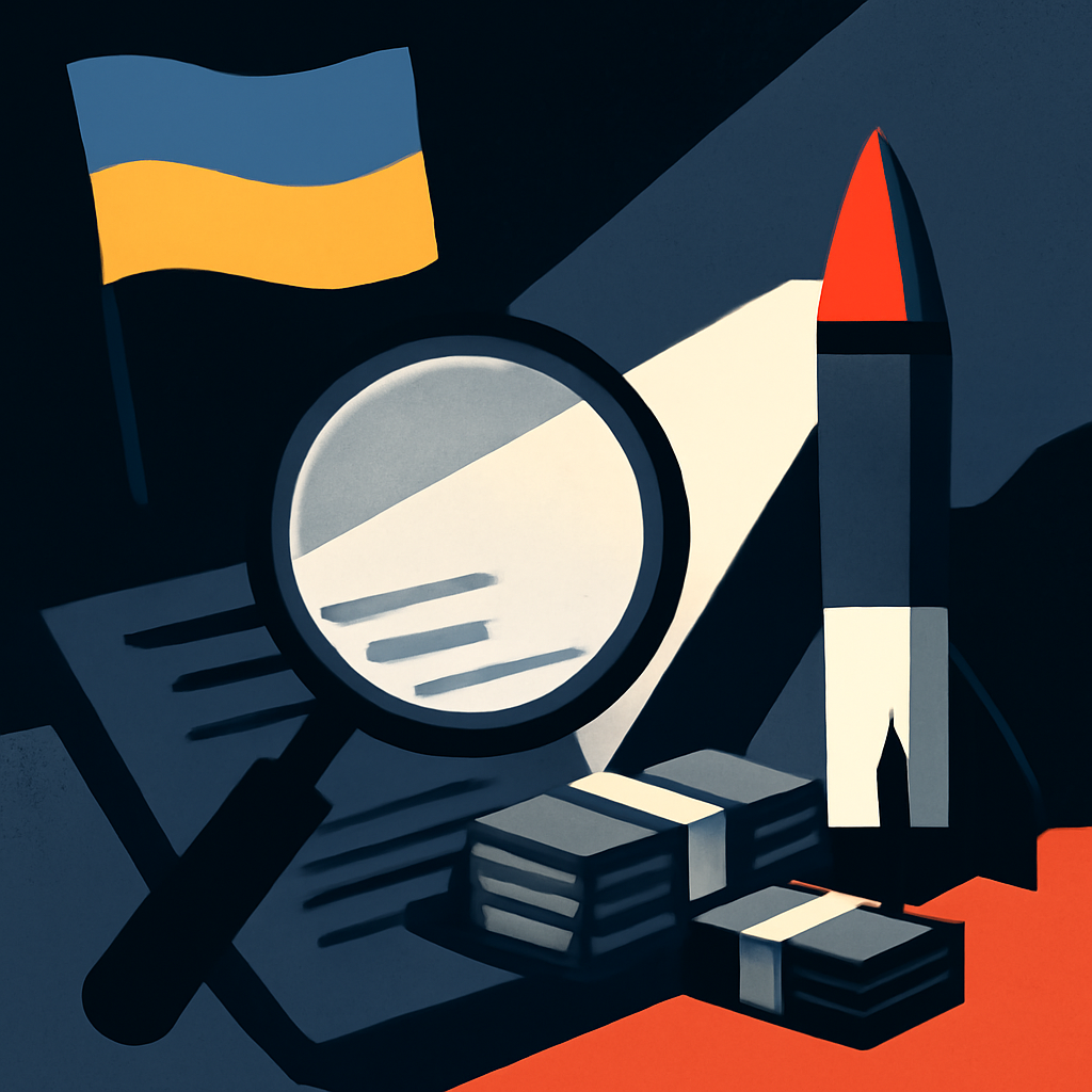 Illustration for: Internal Audits Shed Light on Ukraine’s Secret Weapons Spending